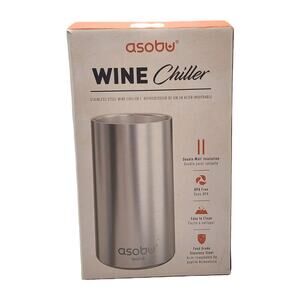 NEW Asobu Portable Double Walled 54oz Stainless Steel Wine Chiller